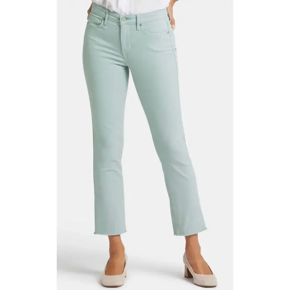 NYDJ NWT Marilyn straight raw hem crop jeans size 16 petite